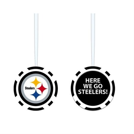 EVERGREEN ENTERPRISES Evergreen Enterprises 841295895 Pittsburgh Steelers Game Chip Ornament 841295895